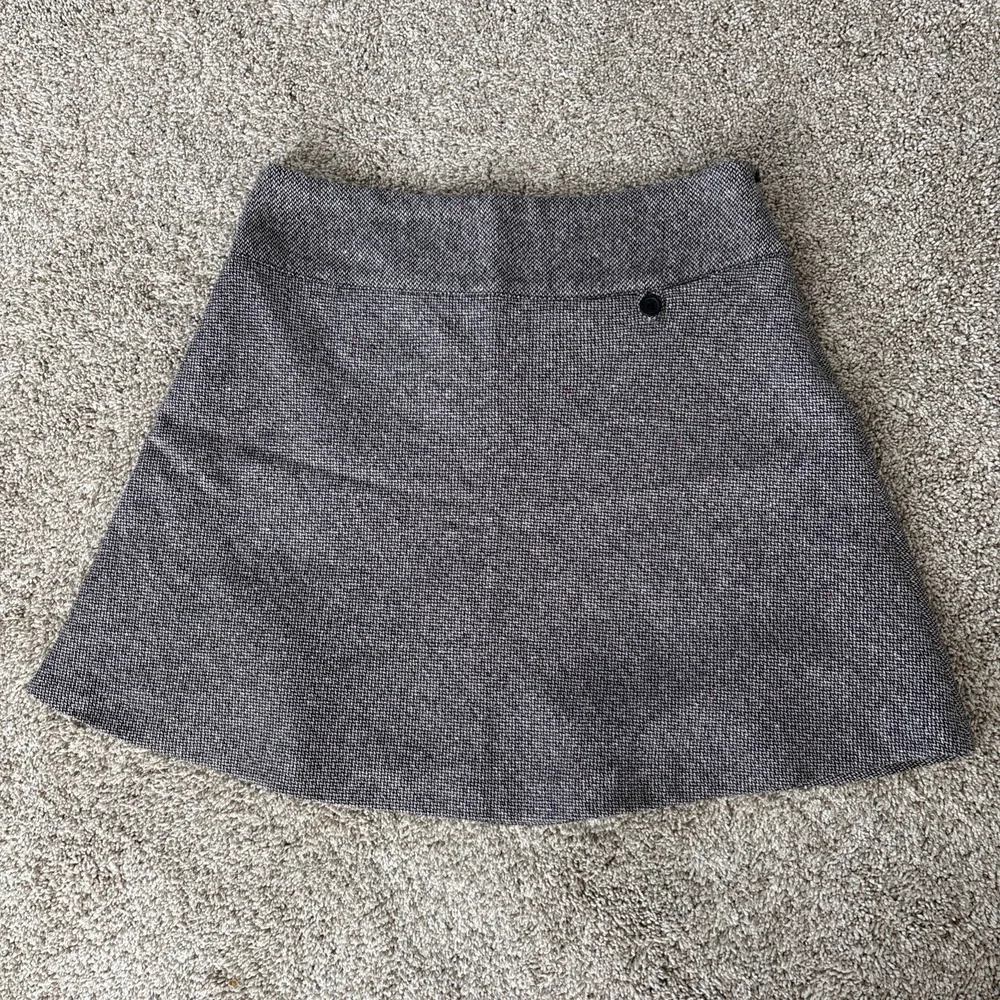 GAP Wool Blend Tweed Womens Size 2 Mini Skirt Black Pink Speckled‎ Y2K Vtg